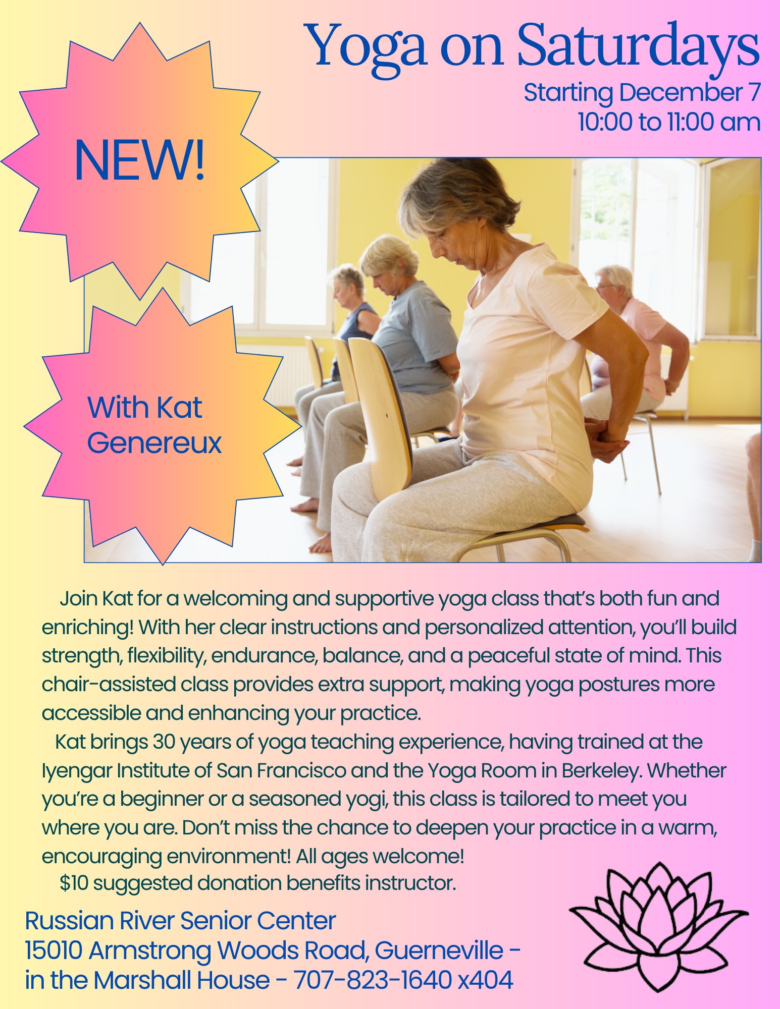 Event: Yoga on Saturdays with Kat Genereux